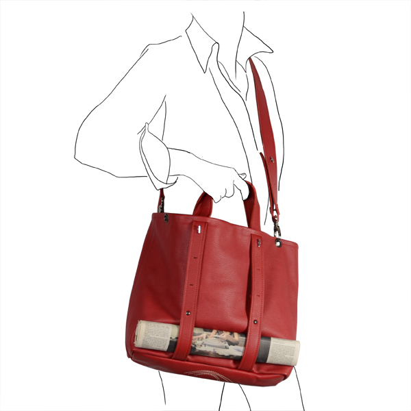 freesize-A4 bag leather Catherine Loiret
