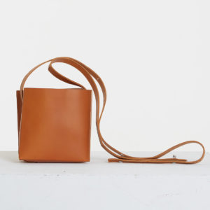 Small Square Leather Bag by Catherine Loiret